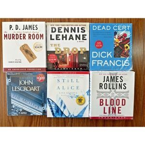 Lot of 6 SUSPENSE THRILLER Novels Audio CD Audiobooks NEW Unabridged & Abridged